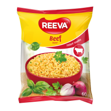 Вермишель быстрого приготовления Reeva со вкусом говядины 60г (IR51003)