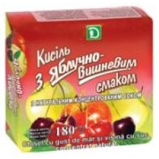 Кисель с яблочно-вишневым вкусом с яблочным концентрированным соком, 180г 443 (SZ15071)