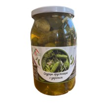 ОГУРЦЫ ХРУСТЯЩИЕ С УКРОПОМ (MARKA DOMA, 860 ГР /8ШТУК)