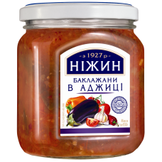 Баклажаны в аджике, 450 г. ТМ Нежин 12 шт в уп (KN31036)
